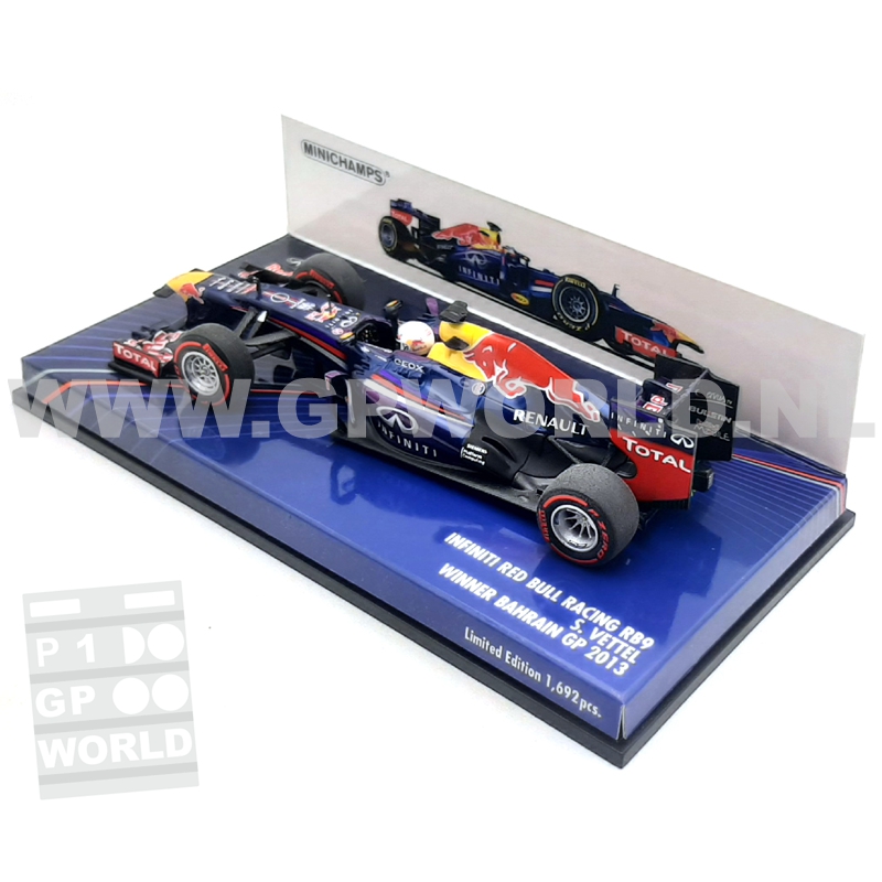 2013 Sebastian Vettel | Bahrain - 1/43 Minichamps - GPworld Racing